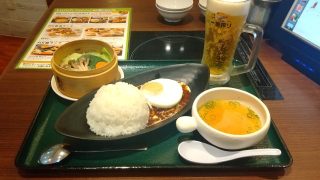 アクロス福岡 ランチ ロコモコセット