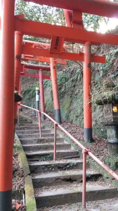 大根地神社の赤い鳥居