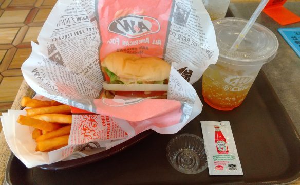 A&W 　Jr.モッツァバーガー　スーパーフライ(S)コンボ