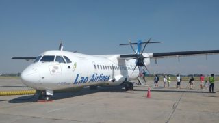 Lao Airlines ビエンチャンからルアンパバーン