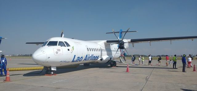 Lao Airlines ビエンチャンからルアンパバーン