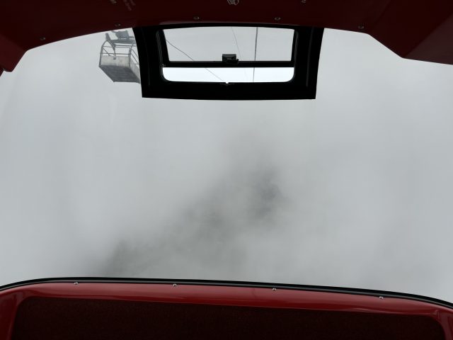 ケーブルカーからの眺め 何も見えませんでした…