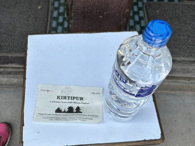 入場チケットと一緒にもらえるお水