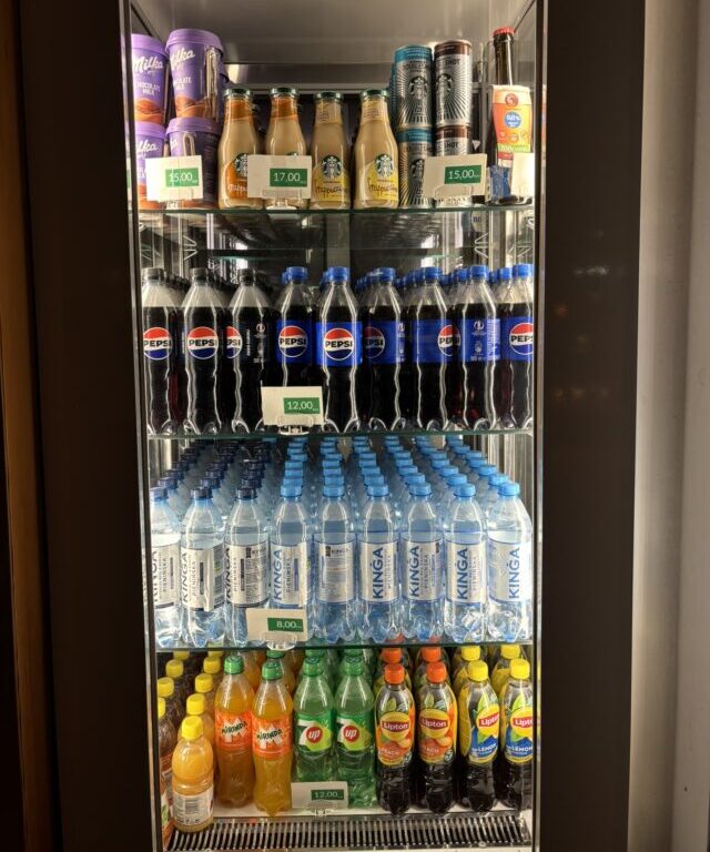 ヴィエリチカ岩塩抗 売店のドリンク