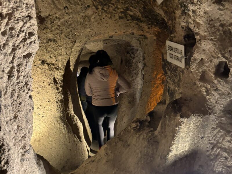 トルコ 冬のカッパドキア グリーンツアーで訪れた カイマクリ地下都市
