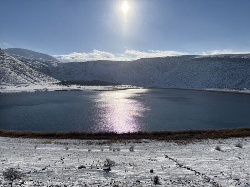 トルコ 冬のカッパドキア グリーンツアーで訪れた ナルル湖